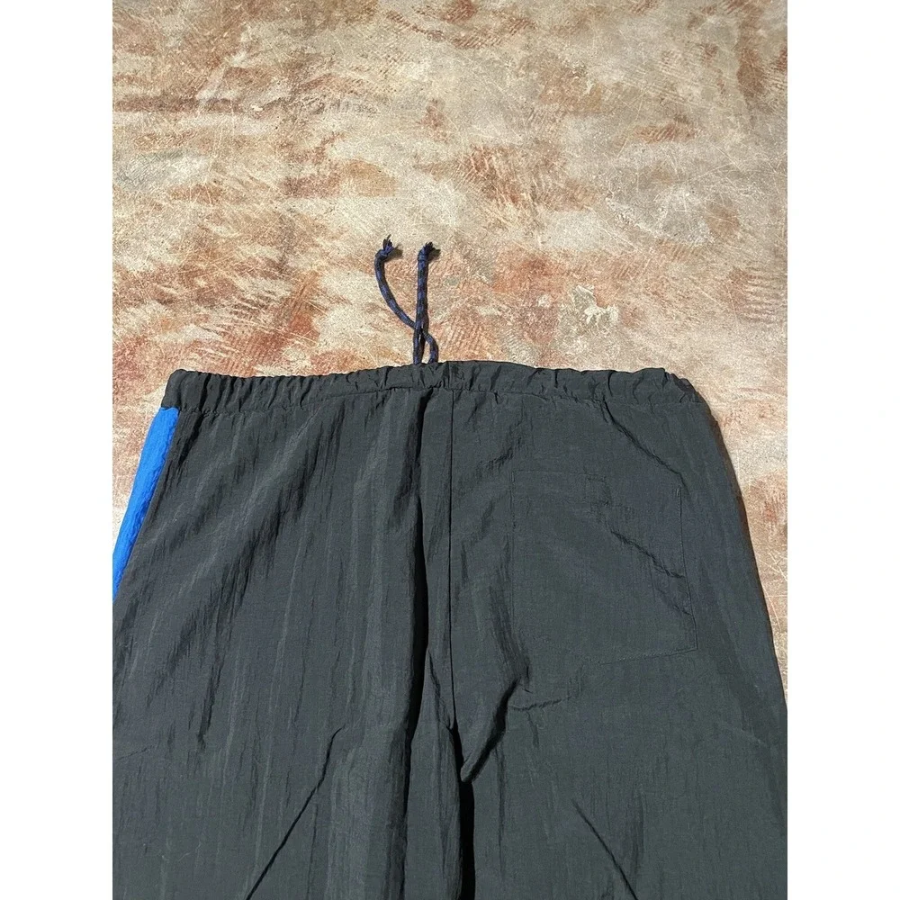 Vintage Express Surfs Edge Black/Blue Pants‎ Sz S Retro 80's